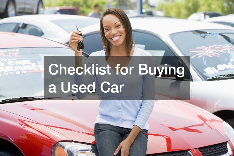 Checklist for Buying a Used Car